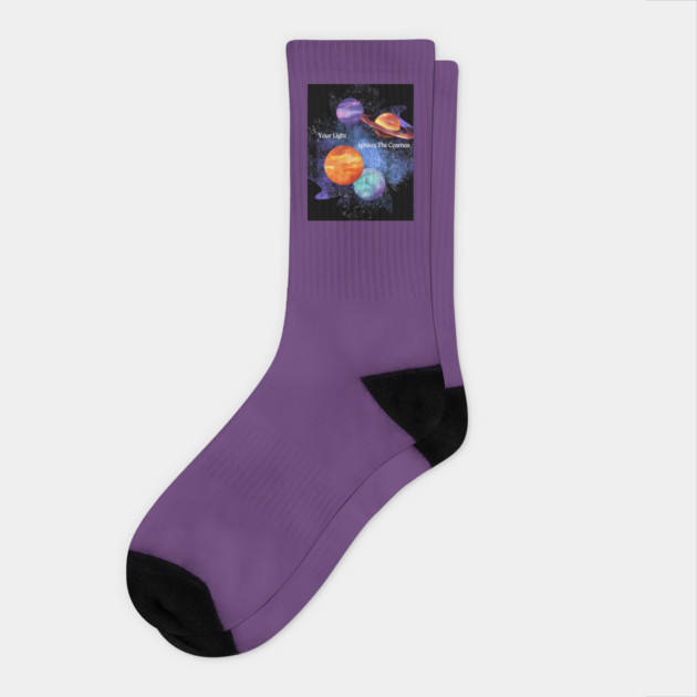 Your Light Ignites the Cosmos Socks by The Sacred Feminine