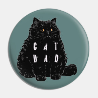 Cat Dad Pin