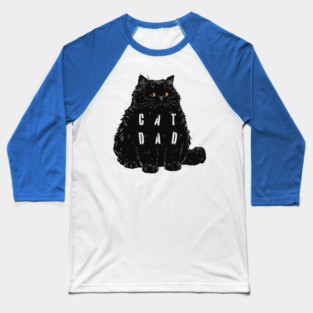 Cat Dad Baseball T-Shirt