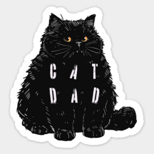 Cat Dad Sticker