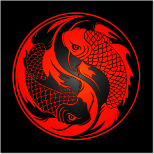 Industrial Steampunk Yin Yang Posters and Art