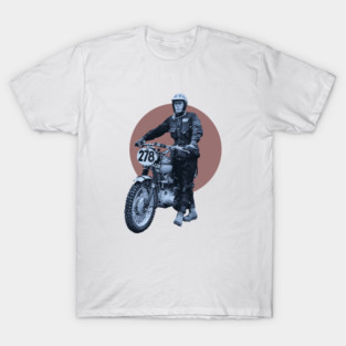 Steve McQueen Motorcycle T-Shirt