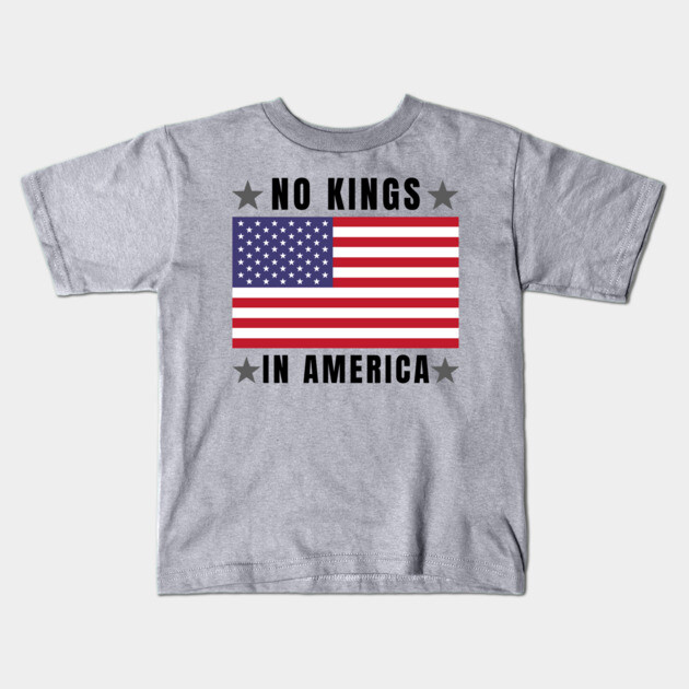 No-Kings Kids T-Shirt by Creatifly Graphic Tees
