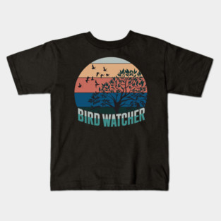 Bird Watcher Birding Bird Watching Kids T-Shirt