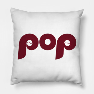 Phillies Dad Pop Fathers Day Pillow