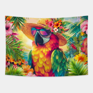 Parrot Bay Breeze Tapestry