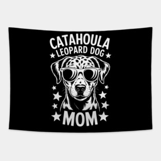 Catahoula Leopard Dog Mom Funny Catahoula Leopard Dog Tapestry