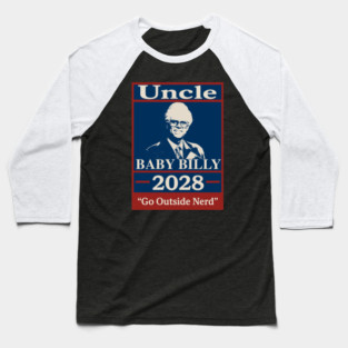 Uncle Baby Billy 28 - Go Outside Nerd Baseball T-Shirt