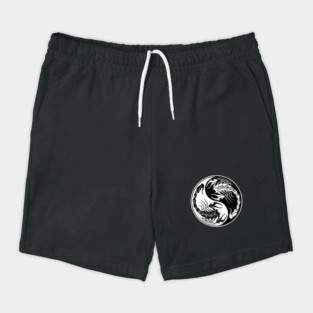 White and Black Scorpions Yin Yang Shorts