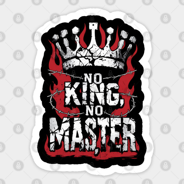 No King No Master Sticker by Ink Lines
