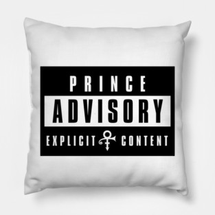 PRINCE ADVISORY EXPLICIT CONTENT (EXCLUSIVE) Pillow