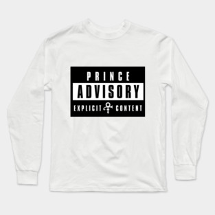 PRINCE ADVISORY EXPLICIT CONTENT (EXCLUSIVE) Long Sleeve T-Shirt