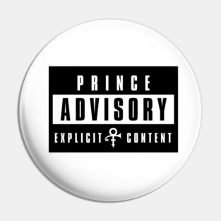 PRINCE ADVISORY EXPLICIT CONTENT (EXCLUSIVE) Pin