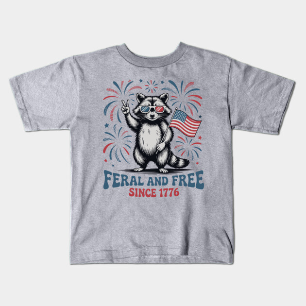 july-4th Kids T-Shirt by JessArty