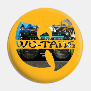 wutang!, wu-tang vintage, wutangclan shirt, yellow wutang Pin