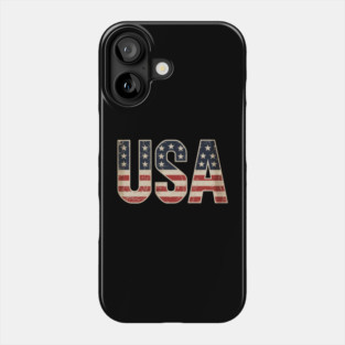 USA US Flag Patriotic 4th of July America Phone Case