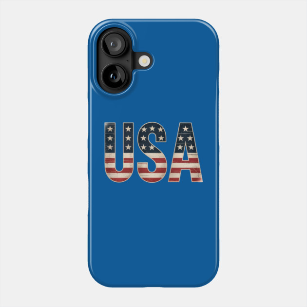 USA US Flag Patriotic 4th of July America Phone Case by Creatifly Graphic Tees
