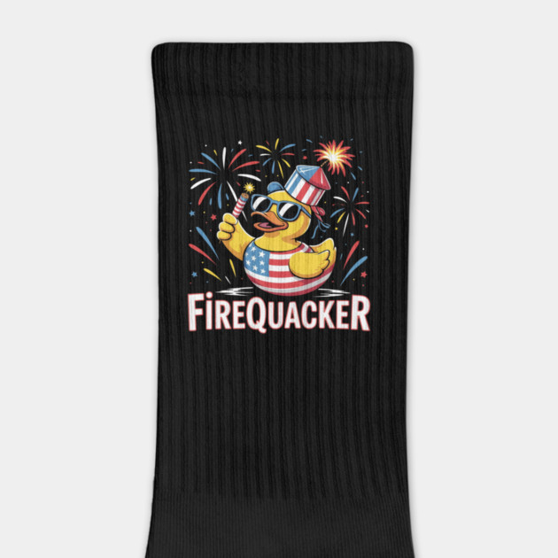 4th of July Duck Firequacker Patriotic Fourth of July Funny by Creatifly Graphic Tees