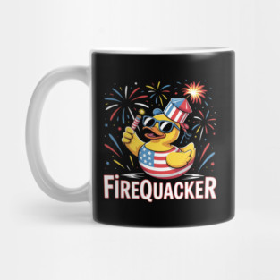 4th of July Duck Firequacker Patriotic Fourth of July Funny Mug