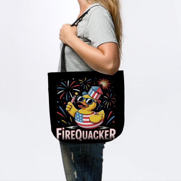 4th of July Duck Firequacker Patriotic Fourth of July Funny by Creatifly Graphic Tees