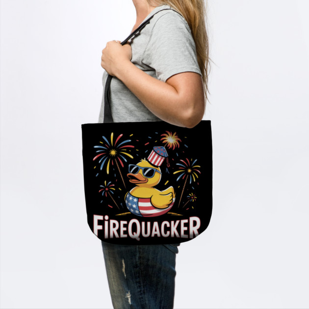 4th of July Duck Firequacker Patriotic Fourth of July Funny by Creatifly Graphic Tees