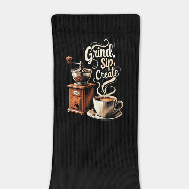 Grind, Sip, Create by Ink Lines