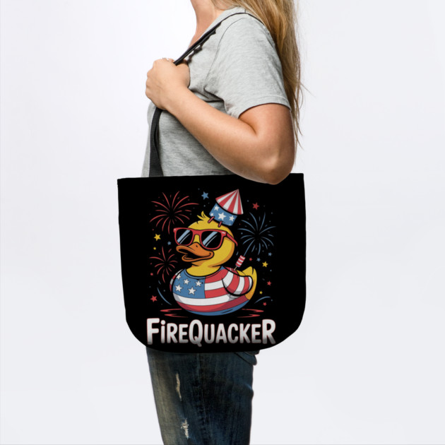 4th of July Duck Firequacker Patriotic Fourth of July Funny by Creatifly Graphic Tees