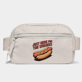 Just Here For The Wieners Funny 4th of July Hot Dog USA Bag