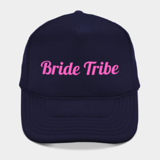 Bride Tribe Script Design – Pink Bachelorette Party Text Graphic Hat