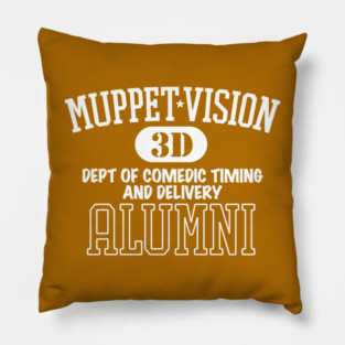 MuppetVision Alumni - Department of Comedic Timing and Delivery Pillow