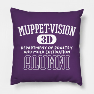 MuppetVision Alumni - Department of Poultry and Mold Cultivation Pillow