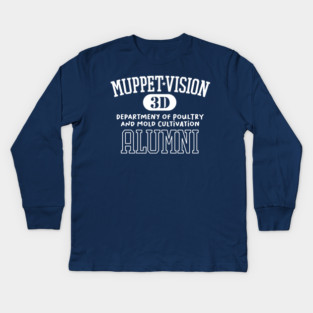MuppetVision Alumni - Department of Poultry and Mold Cultivation Kids Long Sleeve T-Shirt