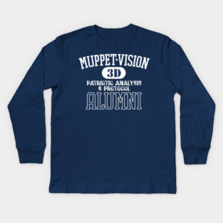 MuppetVision Alumni - Patriotic Analysis and Protocol Kids Long Sleeve T-Shirt
