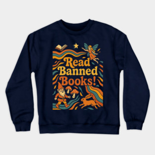 Read Banned Books Fantasy Crewneck Sweatshirt