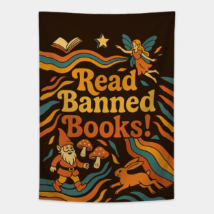Read Banned Books Fantasy Tapestry