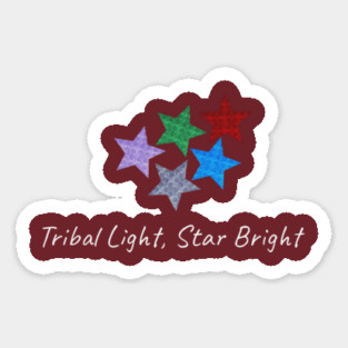 Tribal Light, Star Bright – Hmong Pattern Stars Sticker