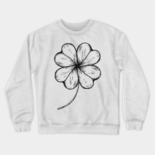 Irish Shamrock Four-leaf Lucky Clover Crewneck Sweatshirt