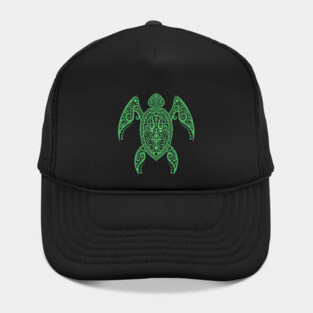 Intricate Green Sea Turtle Hat