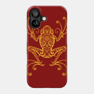 Intricate Red and Yellow Tree Frog Phone Case