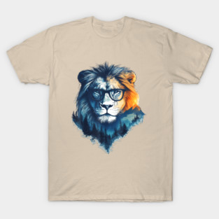 Lion Eyeglass Nature T-Shirt