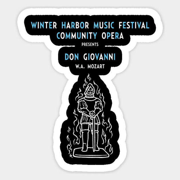 Mozart's Don Giovanni Sticker by Winter Harbor Music Festival
