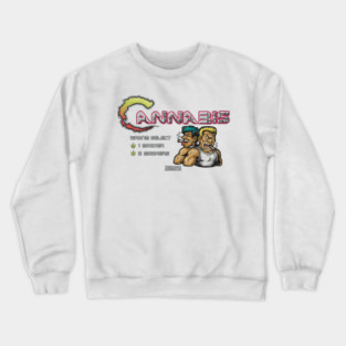 Cannabis Arcade Game Crewneck Sweatshirt