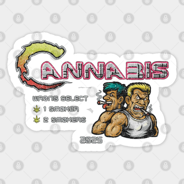 Cannabis Arcade Game Sticker by Wrong