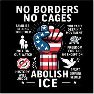 Abolish Ice Posters and Art
