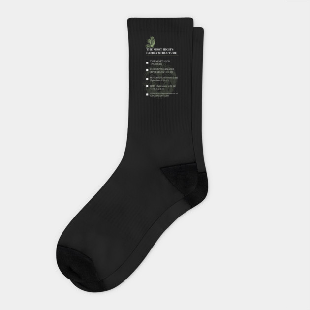 THE MOST HIGH’S FAMILY STRUCTURE Socks by Lamar 's Store