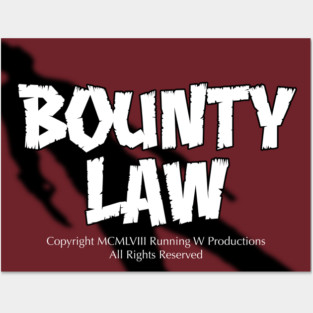 Bounty Law Titles (from Once Upon a Time… in Hollywood) Posters and Art
