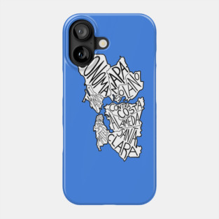 Bay Area Map Phone Case
