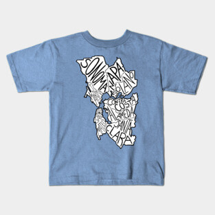 Bay Area Map Kids T-Shirt