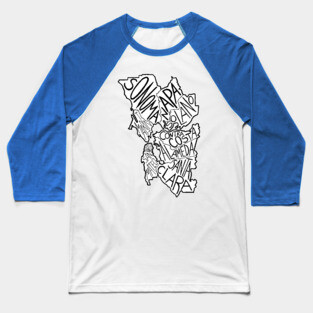 Bay Area Map Baseball T-Shirt