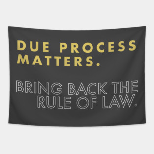 Due Process Matters Tapestry